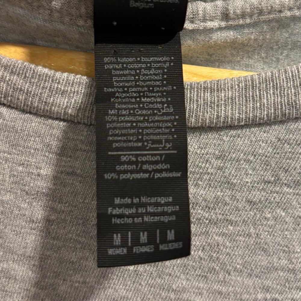 Vintage Retro Hawaii Surf Graphic T-Shirt Heather Gray Surfer Hibiscus, Size M - Picture 5 of 5